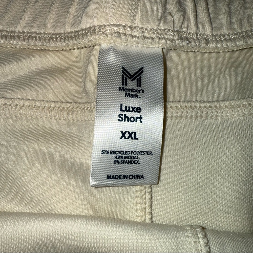 NWT- Member’s Mark Women’s Cream Luxe Short Size XXL - Picture 4 of 6